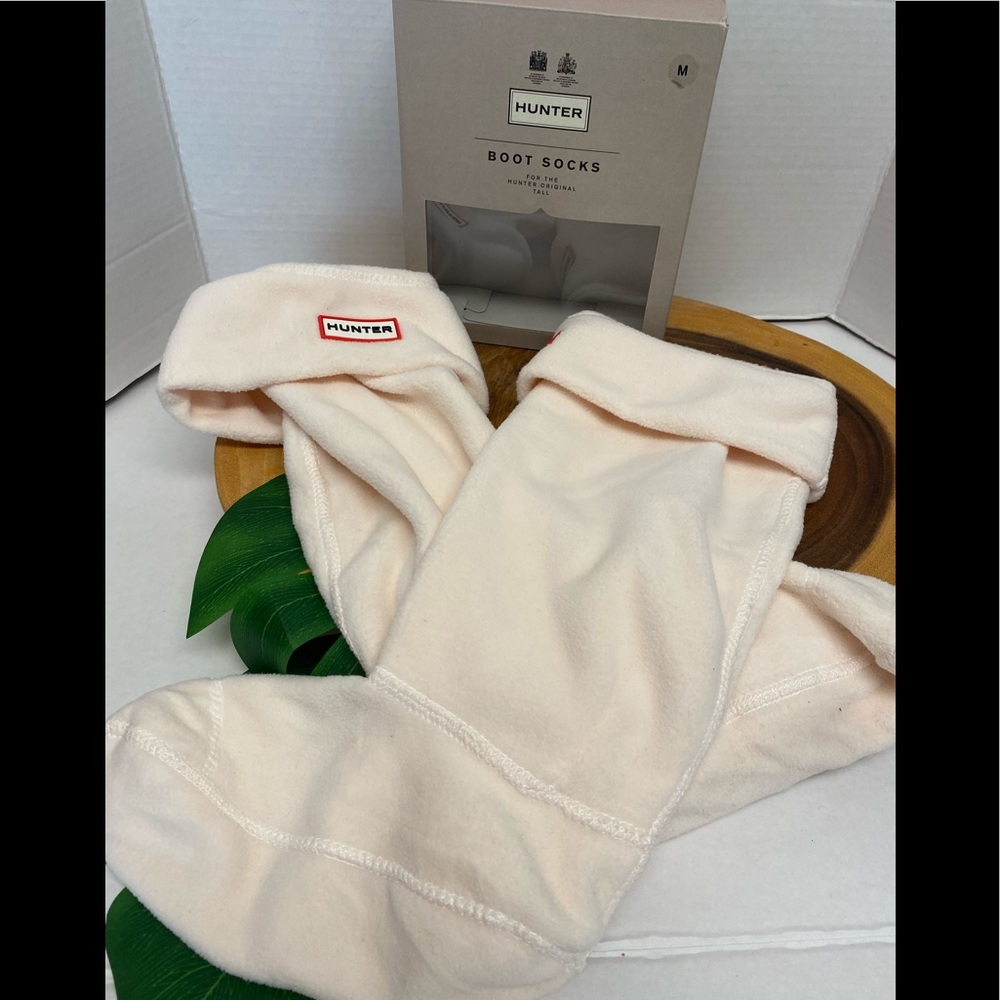 HUNTER boot Socks Cream New in Box!